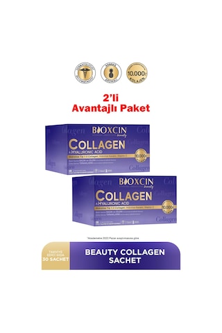 Bioxcin Beauty Collagen Hyaluronic Acid 30 Saşe 2 Adet
