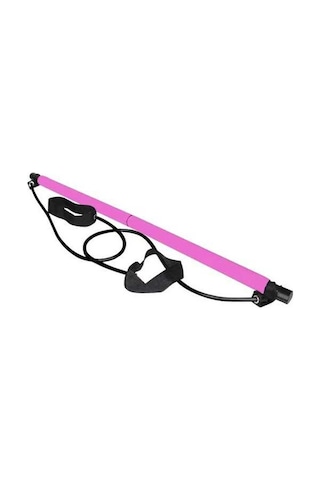 Ganzhoushop Suntek Pilates Pembe Fitness Çubuğu Bölüm Bar 2 Li Set Pembe