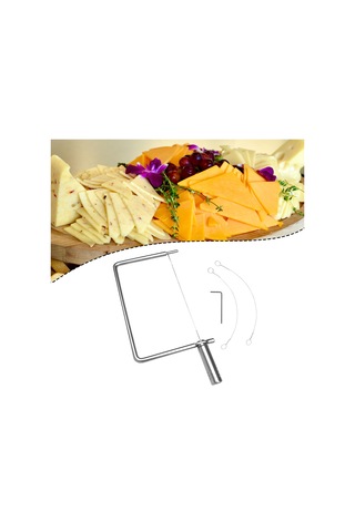 Homyl Paslanmaz Çelik Peynir Dilimleyici Taşınabilir Çok Gümüş