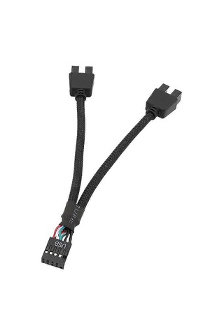 Anakart Usb 9pin Arayüz Başlığı Ayırıcı 1'den 2'ye Uzatma Kablosu Adaptörü