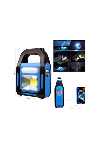 KAMP LAMBASI ACİL DURUM IŞIĞI ŞARJLI LED+COB SOLAR GOLD ORION OR Altın