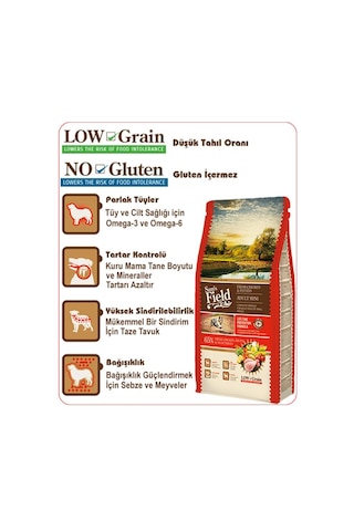 Sam's Field Mini Tavuklu Patatesli Düşük Tahıllı Küçük Irk Yetişkin Köpek Maması 2500 G