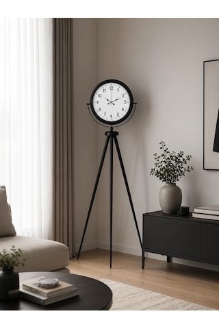 Siyah Standart Tripod Ayaklı Saat
