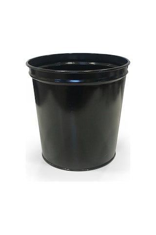 Ofis Tipi Metal Çöp Kovası-siyah
