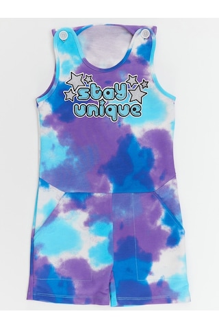 Denokids Mushi Stay Batik Kız Tulum Çok Renkli