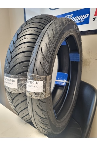 Hero Karizma Takım Lastik 120/80-18 Ve 80/100-18 Tl Tubeless - Dubleks Motosiklet Lastiği
