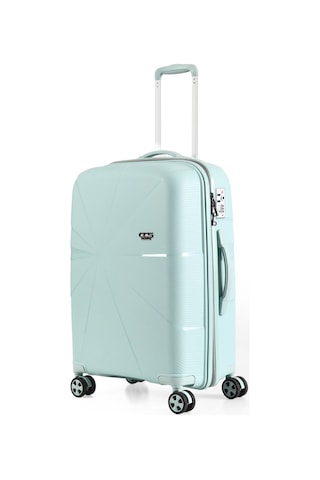 Ççs 5264 Polipropilen Büyük Boy Valiz Mavi