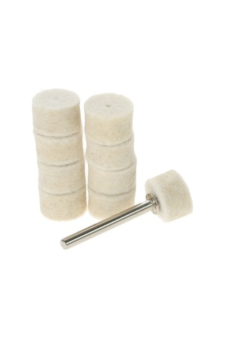 Pazly 129 Parça Profesyonel Yün Cila Tekerleği Seti - Metal Ve Ahşap Parlatma Zımparalama Aksesuarları