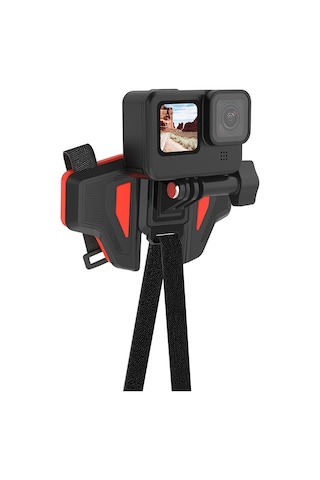 Ayex Helmet Chin Mount Telesin Gp-hbm-mt2 Kask Çene Montaj Aparatı Gopro, Djı Osmo Action, Insta360 İle Uyumlu