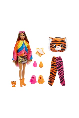 Barbie Cutie Reveal Bebekler Barbie Tropikal Orman Serisi - Kaplan HKP99