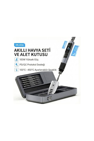 Fnırsı Hs-02a Akıllı Havya 6 Uçlu Ve Alet Kutusu