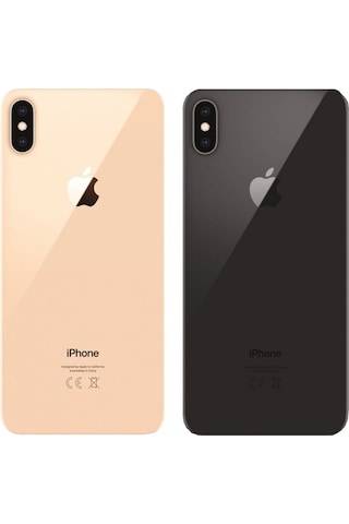Apple Uyumlu iPhone Xs Arka Pil Batarya Kapak Cam Kamera Lensli