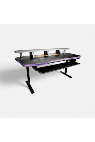 Monodesk Premium Edition Stüdyo Masası Mat Siyah 200 Cm.