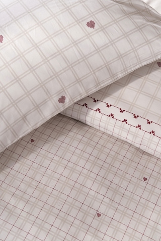 Puffy Eftelya Çift Kişilik Polycotton Nevresim Takımı - Bej Bej