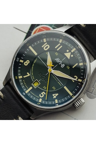 Avı-8 Hawker Hurricane Kent Av-4094-03 Otomatik Erkek Kol Saati Altın