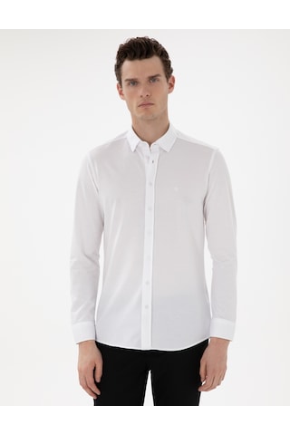 Pierre Cardin Erkek Beyaz Gömlek Desenli 50301749-vr013 Beyaz
