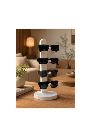 Modern Gözlük Standı 3d Baskı Dekoratif Glasses Holder & Gözlük Tutucu Beyaz