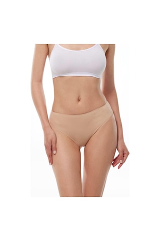 Malabadi 187 6'lı Paket Kadın Modal Ara Bel Dar Kalıp İz Yapmayan Slip & Külot Ten