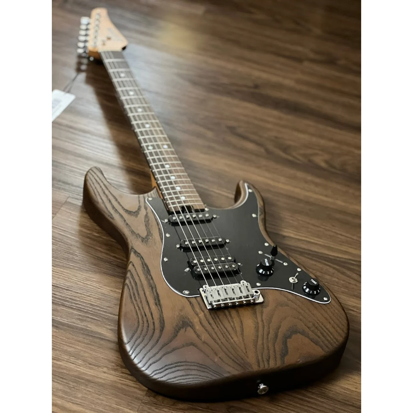 Soloking Ms-1 Classic Ash İn Torched Black With Rosewood Fb Special Run W/gigbag Natural