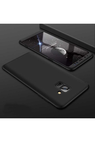 Galaxy Uyumlu A6 2018 Kılıf Zore Ays Kapak Siyah