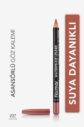 Flormar Waterproof Lipliner - Suya Dayanıklı Dudak Kalemi No:237 Rosy Sand 1.14 g 8690604567508