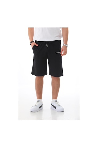 Penyebizden Erkek Regular Fit Normal Kesim %100 Pamuklu Şort-siyah