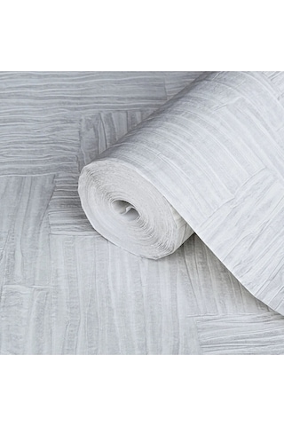 Adawall Muse Koleksiyonu- 25101-1 Gri Dokulu Silinebilir Nonwoven Vinil Duvar Kağıdı- Açık Gri, 1.06x15.6m - 16.5m² Krem