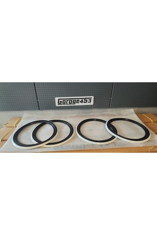 15 İnç Lastik Yanağı Takımı Siyah Beyaz Garage453