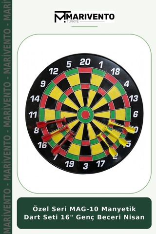 Özel Seri Mag-10 Manyetik Dart Seti 16" Genç Beceri Nisan
