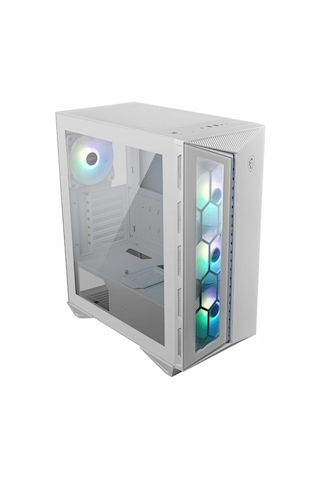 MSI Gungnir 110R White Temperli Cam 3xARGB 1x 120 MM Fan Bilgisayar Kasası