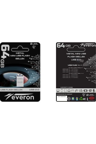 Everon 64gb Metal Usb Mini Flash Bellek