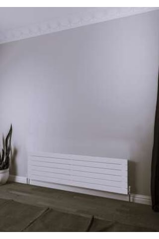 Warma Teos Yatay Çelik Radyatör 1400x445 Pütürlü Beyaz Ral 9016