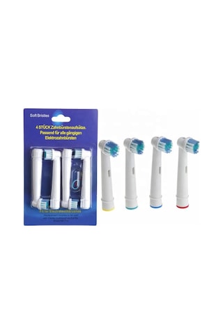 Lovyco Cross Action 4’lü Oral-B Uyumlu Dış Fırçası Yedek Başlığı