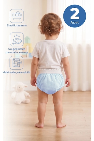 Babyjem Alıştırma Külodu 2li Set 2 Yaş Mavi