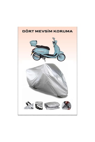 Arora Ar 50 Cappuccino Uyumlu Gri Su Geçirmez Motosiklet Brandası Premium