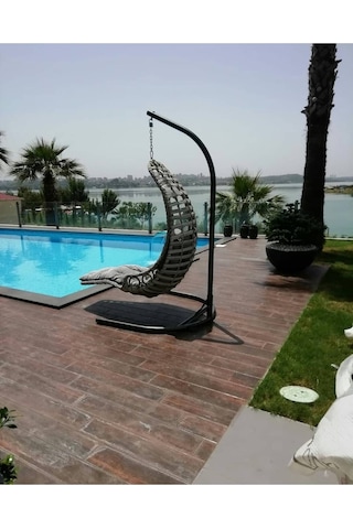Garden Decor Capri Swing Bodrum Bahçe Balkon Salıncağı Gri