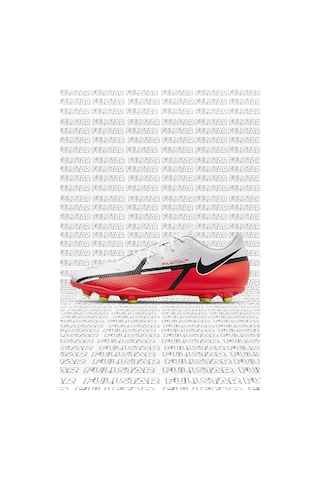Nike Phantom G. T. 2 Club F. G. / M. G. Unisex Soccer Shoes Beyaz Kırmızı Krampon Kırmızı
