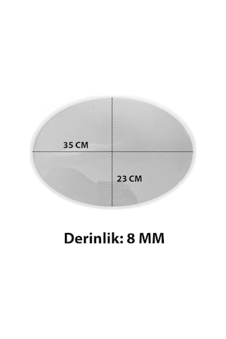 Tahtakale Toptancı Epoksi Oval Söz Ve Nişan Tepsisi Kalıbı 35x23 Cm