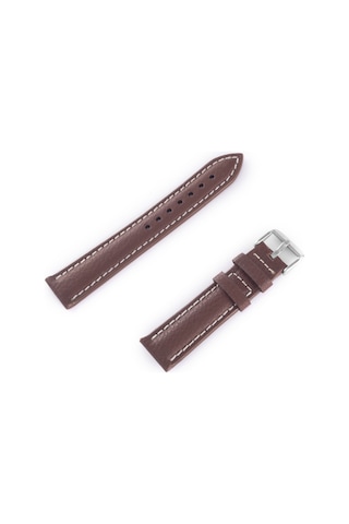 Saatse 22mm Kahverengi Taba Floter Hakiki Deri Saat Kordon