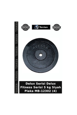 Delux Serisi Delux Fitness Serisi 5 Kg Siyah Plaka Mb-12302 4
