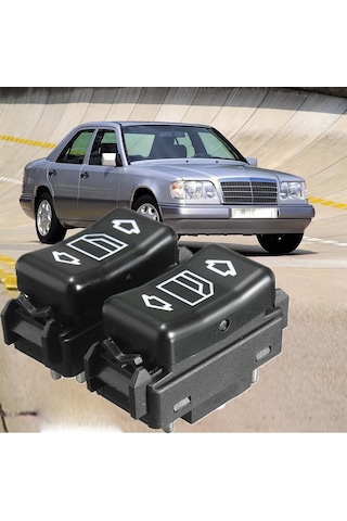 2 Adet Mercedes W124 Cam Açma Kapama Anahtarı 6pin