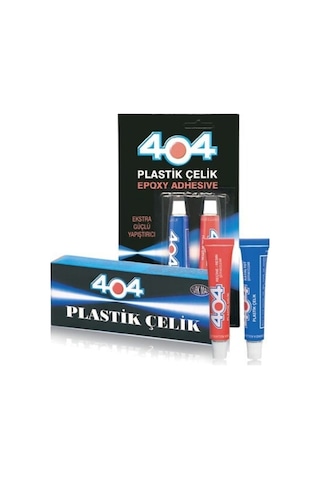 404 Plastik Çelik Epoksi Yapıştırıcı Çift Karışımlı 41 Gr Ikiz Tü