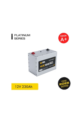 Werer Energy 12V 230Ah LiFePO4 Platinum Series Bluetooth'lu Lityum Demir Fosfat Akü