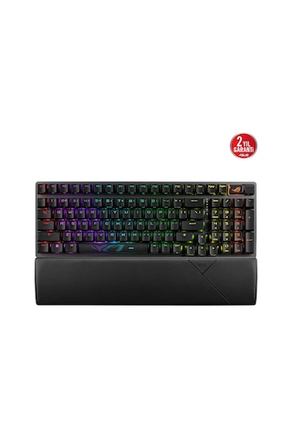 Asus Rog Strıx Scope Iı 96 Wl/nx Snow/abs/tr Wıreless Oyuncu Klavyesi 3 Farklı Bağlantı Türkçe Tuş Dizilimi 2.4ghz Rf, Bluetooth, Kablolu Rog Nx Sno