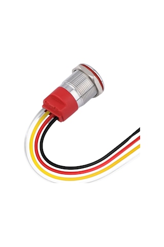 Wd22t-p1-ec 22mm Dokunmatik Touch Metal Buton - Beyaz