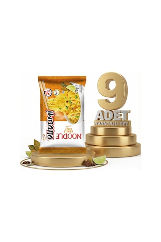 Dudomi Kore Usulü Köri Çeşnili Noodle 9x70 Gr