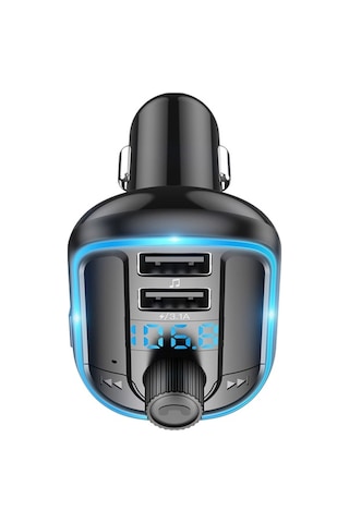 Novahub Bluetooth Fm Verici İle Araba Mp3 Çalar, Hızlı Şarj, Tf & Usb Desteği, Solüsyonlu Ses, Otomatik Kapanma