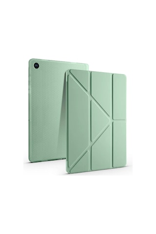 Galaxy Tab Uyumlu A9 Kılıf Zore Tri Folding Kalem Bölmeli Standlı Kılıf