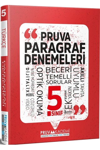 5.sınıf Pruva Paragraf Soru Bankası +paragraf Denemeleri Hediyeli