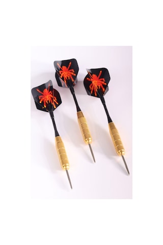 Delta 20 Gr. Dart Oku 3 Lü Set - Çelik Uç + Pirinç Gövde + Renkli Kanat - Dart Oku Seti
